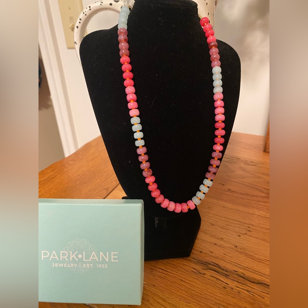 Park Lane Vibrant Pink and Blue Necklace